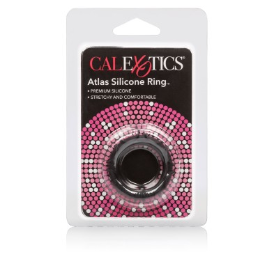 Pierścień-ATLAS SILICONE RING BLACK